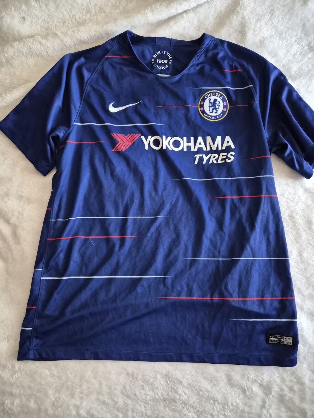 Chelsea Football Club 2018 Yokohama Tires Nike Soccer Jersey Shirt